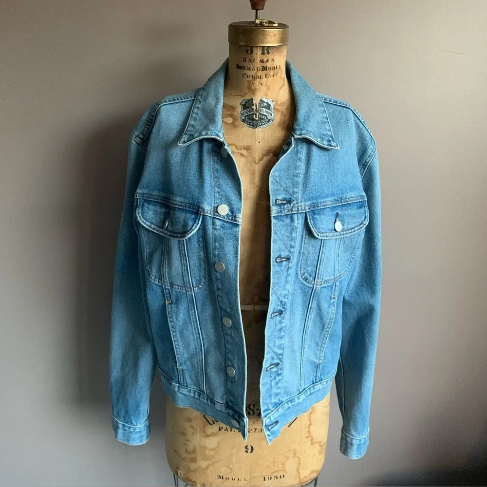 CQY Denim Harper Jacket. Luxury denim, Size Small - Picture 5 of 13